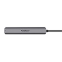 Macally UCDOCK6 - Aluminium USB-C multiport hub - Silver/Spacegrey