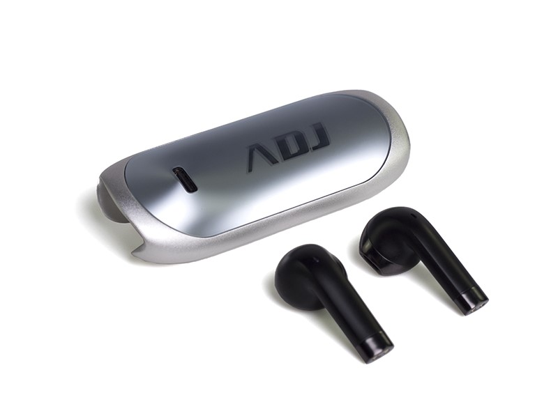 Ear Buds Bluetooth Novel ADJ - Noise Canceling - with charging case - Silver