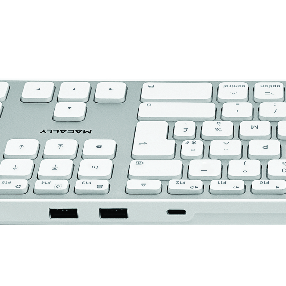 USB-C toetsenbord met 3 USB-poorten voor Mac - Azerty  