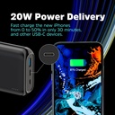 Power Bank 20000 mAh Energizer - USB A / USBC + Wireless 