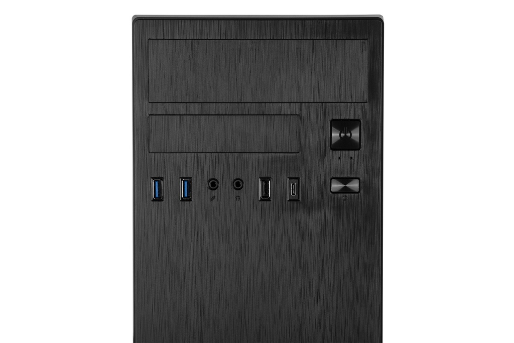 Case ADJ Revenant Black - PSU Included - Micro ATX & ATX 