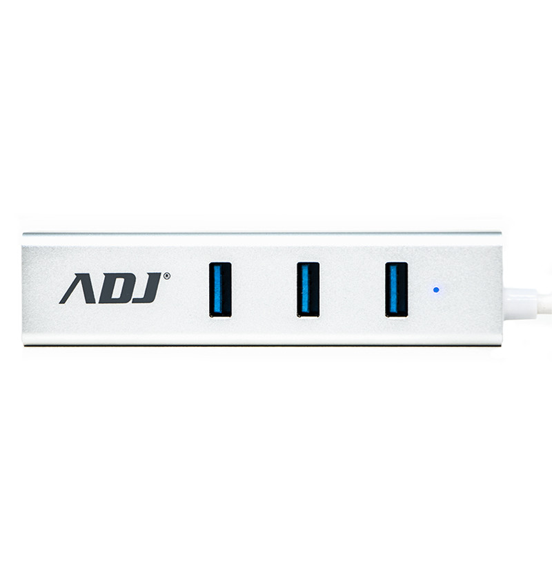 Hub USB 3/USB C Multiport - 3 x USB 3.1 + RJ45 incl adap