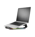 Laptop Stand 11-17&quot; w. 4 port USB 3.0 + 1x USB-C - RGB - Alu