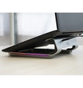 Laptop Stand 11-17" w. 4 port USB 3.0 + 1x USB-C - RGB - Alu