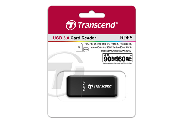 Transcend Cardreader SD/Micro SD - USB 3.0 - Zwartt