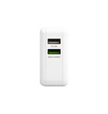2-Poorts USB Quick Charger - Wit