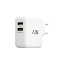 2-Poorts USB Quick Charger - Wit