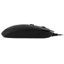 USB optical quiet click mouse - Black