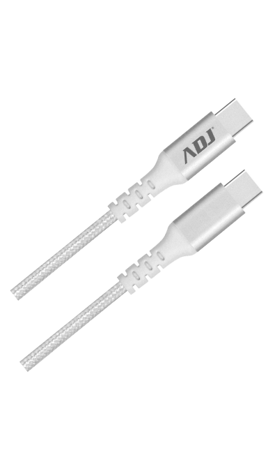 USB Type C 2.0 60 Watt Cable -  compatible with Apple / Android - 1.5 m - White