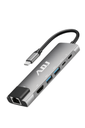 HUB DOCK ADJ USB C - 6 in 1