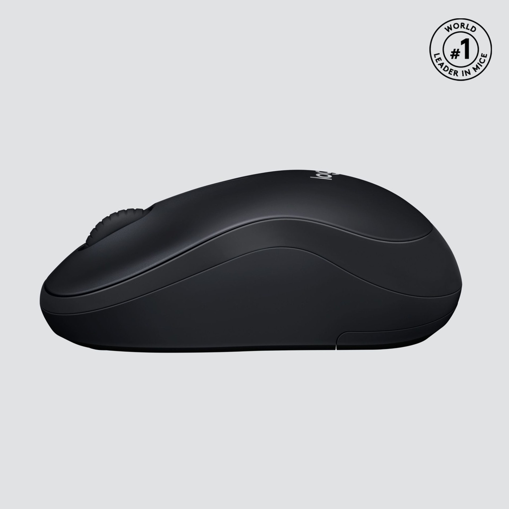 Logitech M220 Silent Touch Mouse - Wireless - Black
