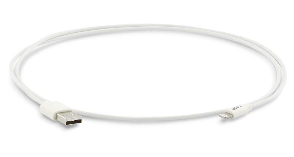[LMP11300] LMP Lightning to USB cable charge & sync, MFI certified, white, 1 m