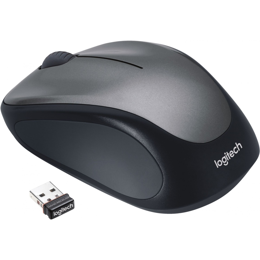 Logitech M235 Wireless Mouse - Black/Grey 