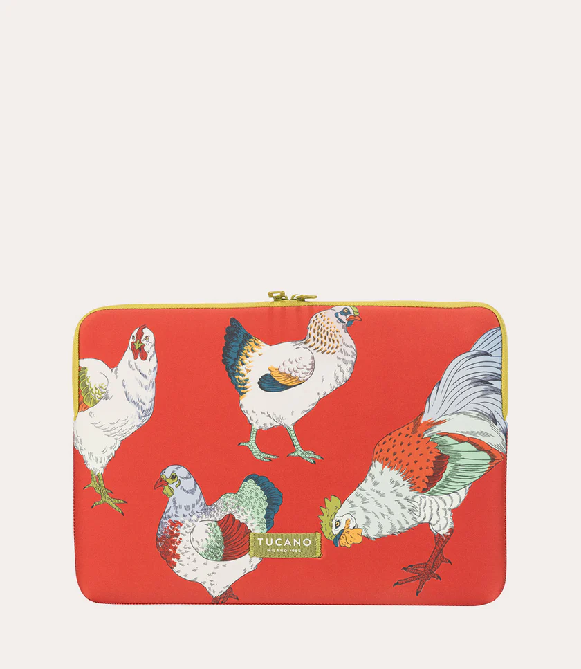  Sleeve Schizzo Fauna Galline- Notebook 14"/ Macbook Air 15" 
