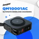 Energizer 10000 Magnetic Wireless Power Bank with 20W PD, Built-in AC Plug & 4 Outputs