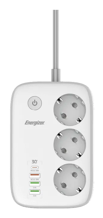 Energizer Power strip 3 AC Outlets + 3 USB A + 1 x USB-C Ports - Smart Wifi