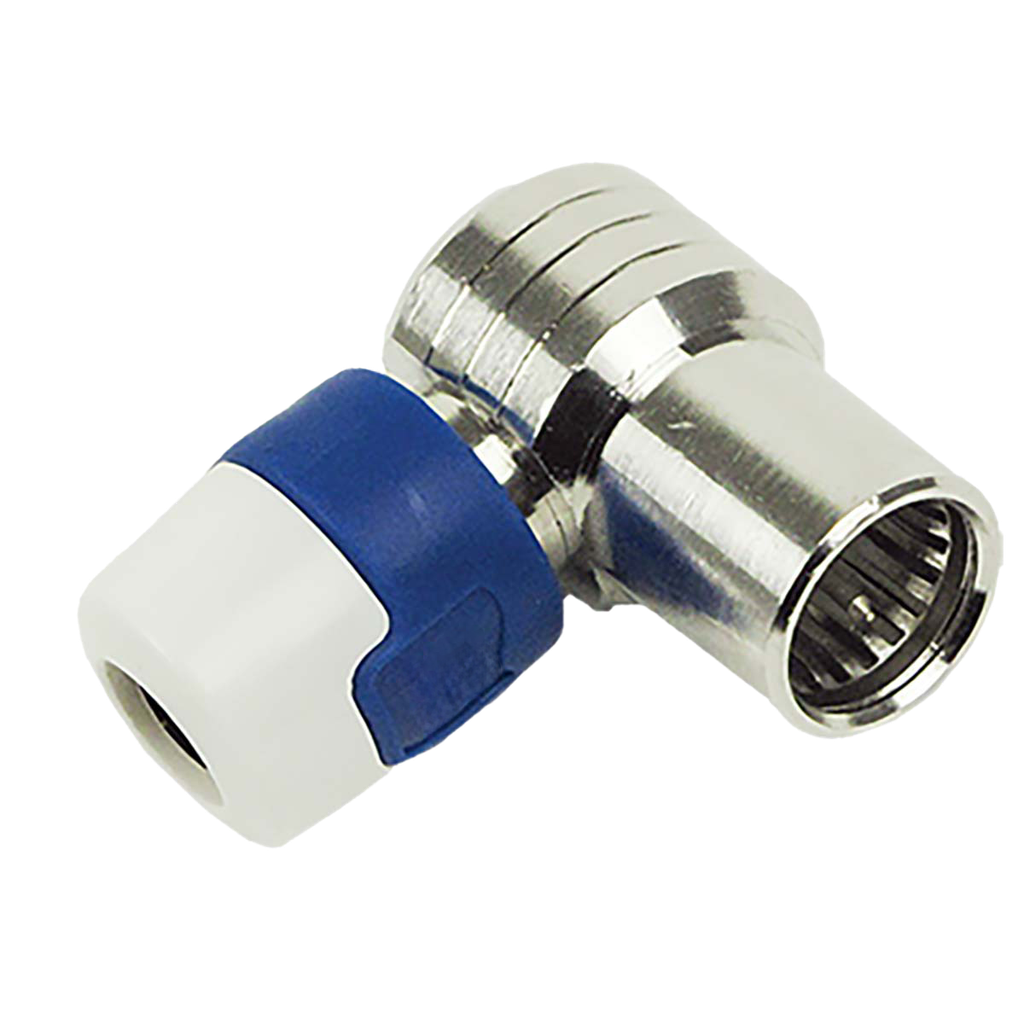 [200-027] QFA 5 Haakse push on quick F connector 4 G proof