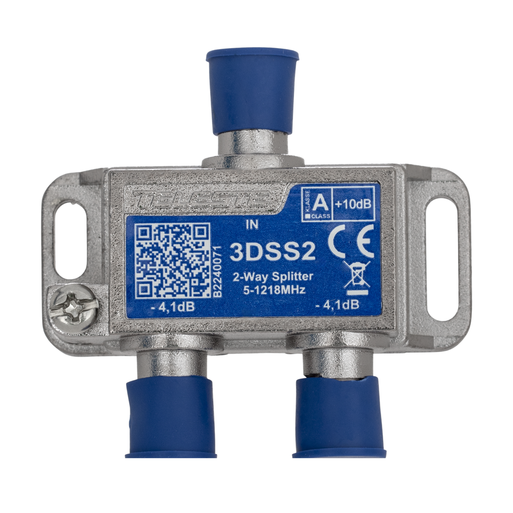 [200-041] FSPLIT2 Tweeverdeler F-connectie 5-1218 Mhz