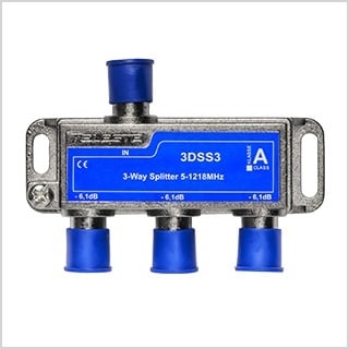FSPLIT3 Drieverdeler F-connectie 5-1218 Mhz - 5st