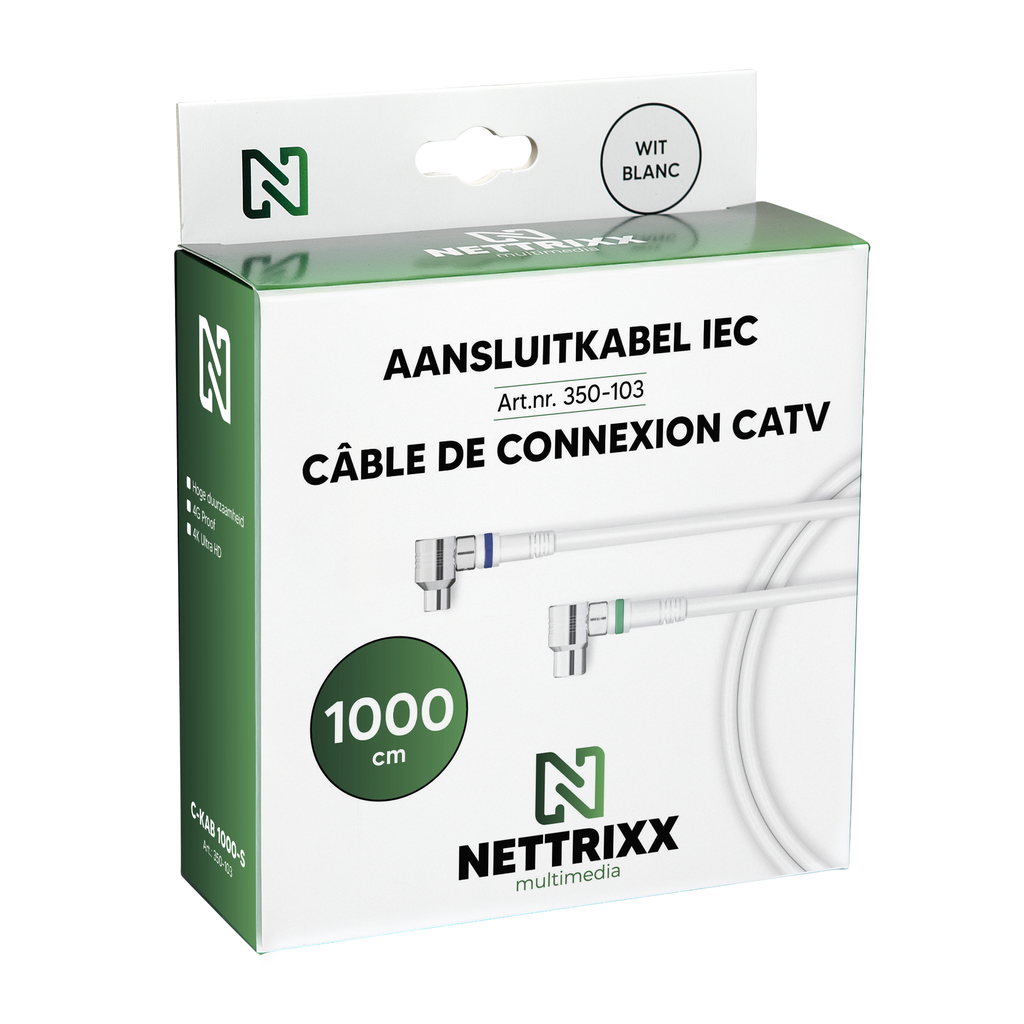 [350-103] C-KAB 1000-S Aansluitkabel IEC 10m 4G proof Shop