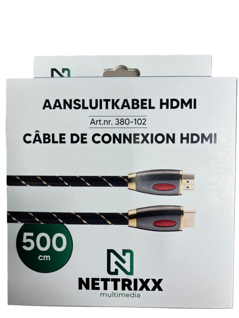 [380-102] HDMI-KAB8K500-S Premium HDMI aansluitkabel, 5m, 8K, Ethernet 2,1, Metalen Plugs, shop
