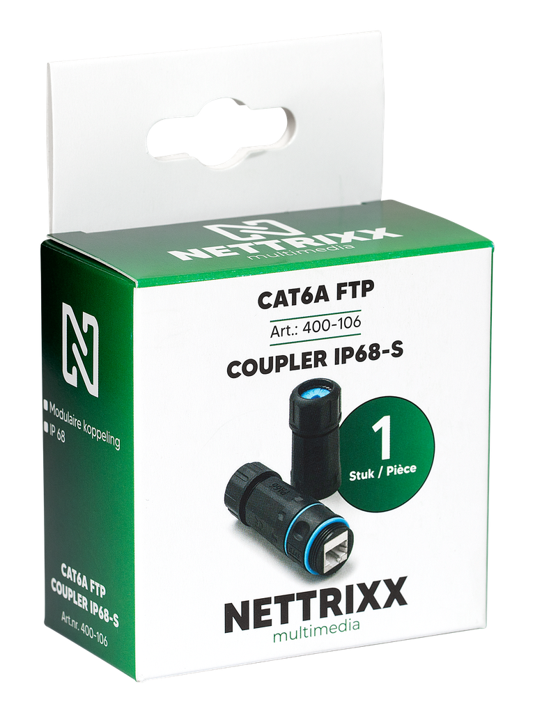 [400-106] CAT6A STP COUPLER IP68-S CAT6A STP coupler IP68 Shop