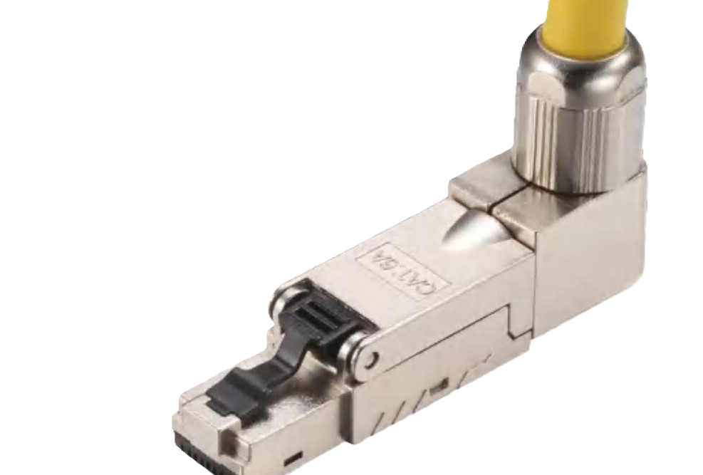 [400-007] CAT6A STP RJ45 TLA CAT6A STP RJ45 connector Toolless Angled