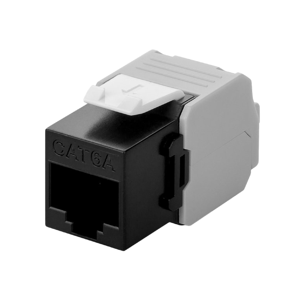 CAT6A UTP KS180B CAT6A UTP Data Keystone 180° Zwart - 10st