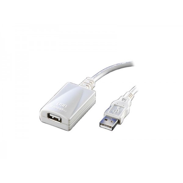 USB 2.0 Extension Cable with signal repeater - Type A/A - 5 m - M/F - BLISTER