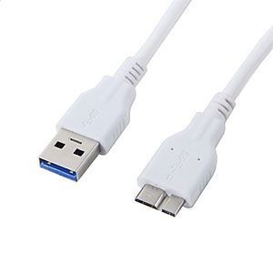 USB 3.0 Cable Type A /Micro Type B - M/M - 2 m - White - BLISTER 