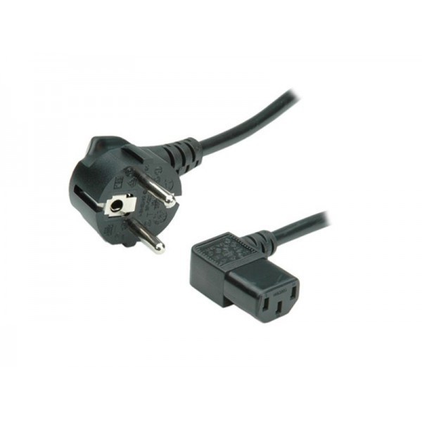 Power Cable Schuko Plug C13 Angled M/F - 1,8 m