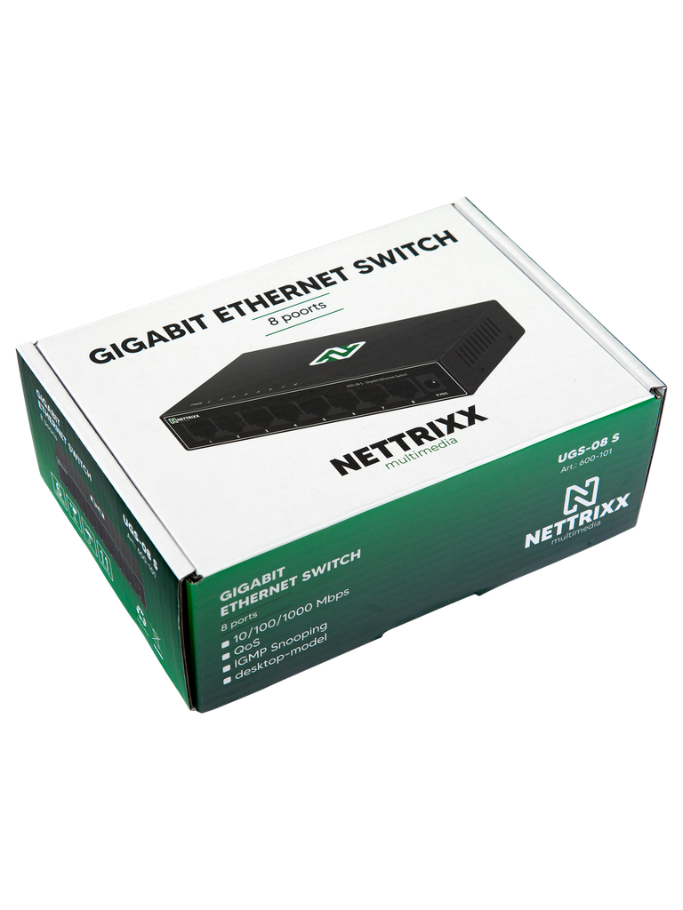 [600-101] UGS-08-S 8 Poorts Gigabit Ethernet Switch Shop