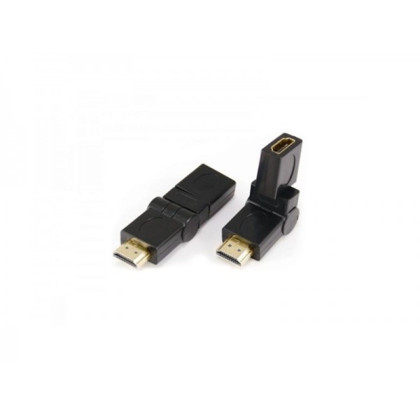 Adapter HDMI /HDMI Rotating 180° - M/F - Blister