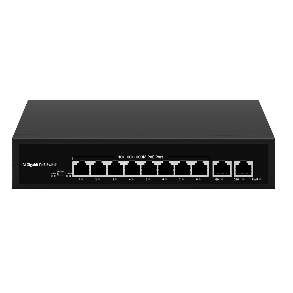 [600-011] UGS-10P 10 Poorts Gigabit Ethernet Switch PoE