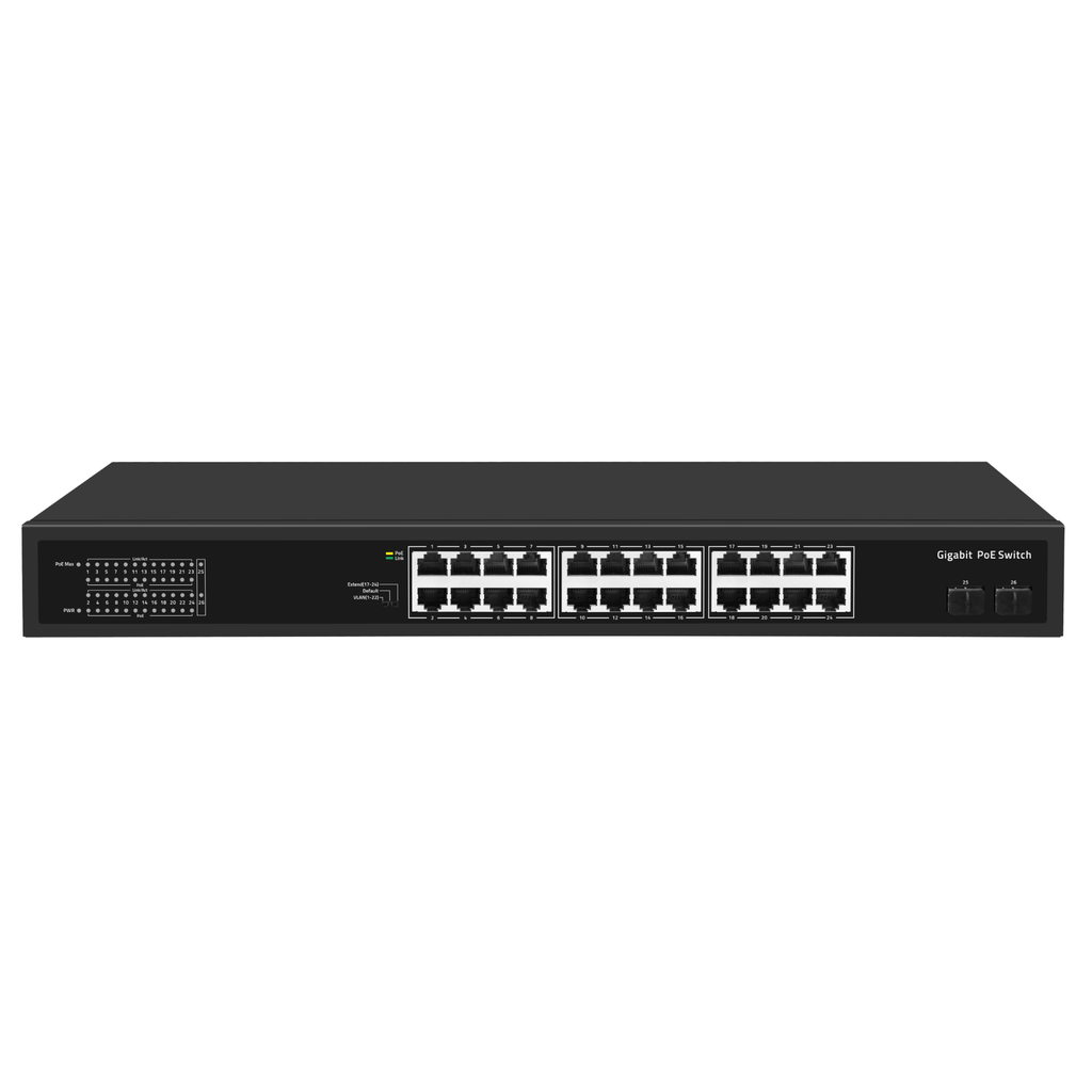 [600-012] UGS-26P 26 Poorts Gigabit Ethernet Switch PoE