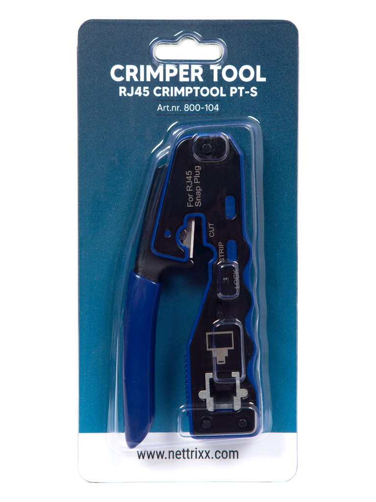 [800-104] RJ45 CRIMPTOOL PT-S Krimptang VOO/Oranger RJ45  Pass Through connectoren Shop