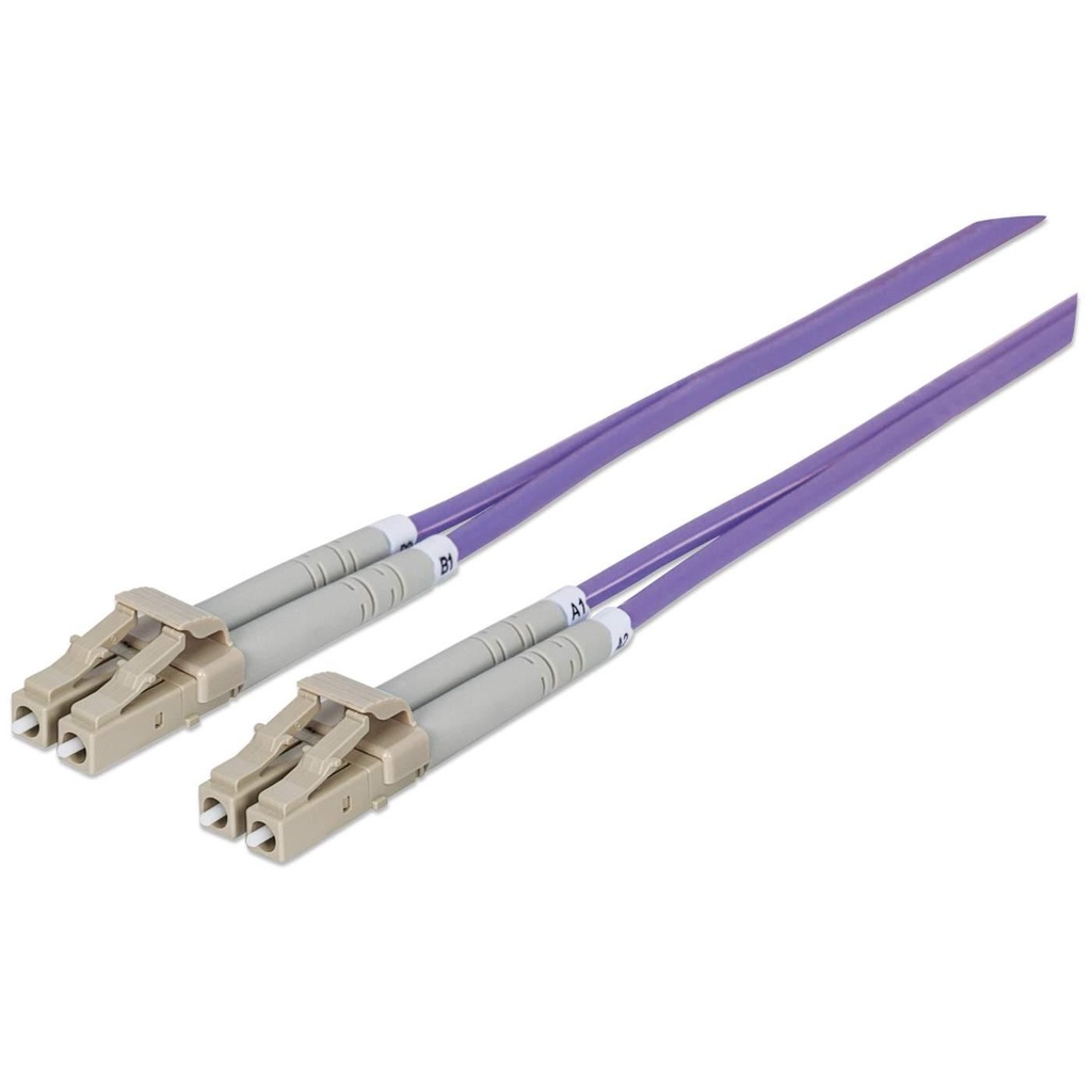 [980-025] FKABOM4LC-LC1000 Fiber patchkabel LC-LC, OM4 Duplex, LSZH, 1000cm