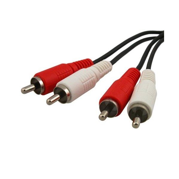 Cable 2 x RCA / 2 RCA - M/M - 2,5 m  - BLISTER