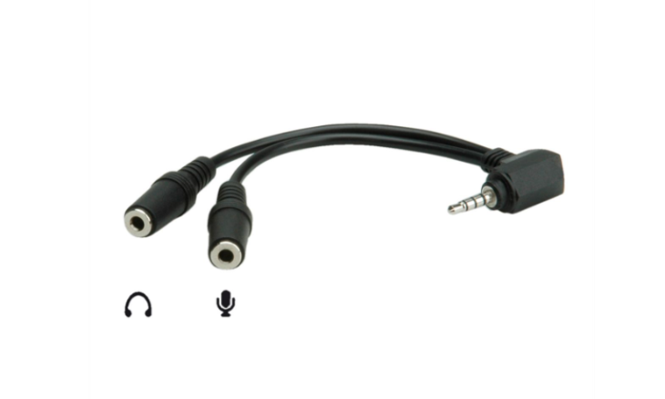Audio Adapter 3.5 mm 4 pin Stereo / Mic & Speaker - M/F - BLISTER 