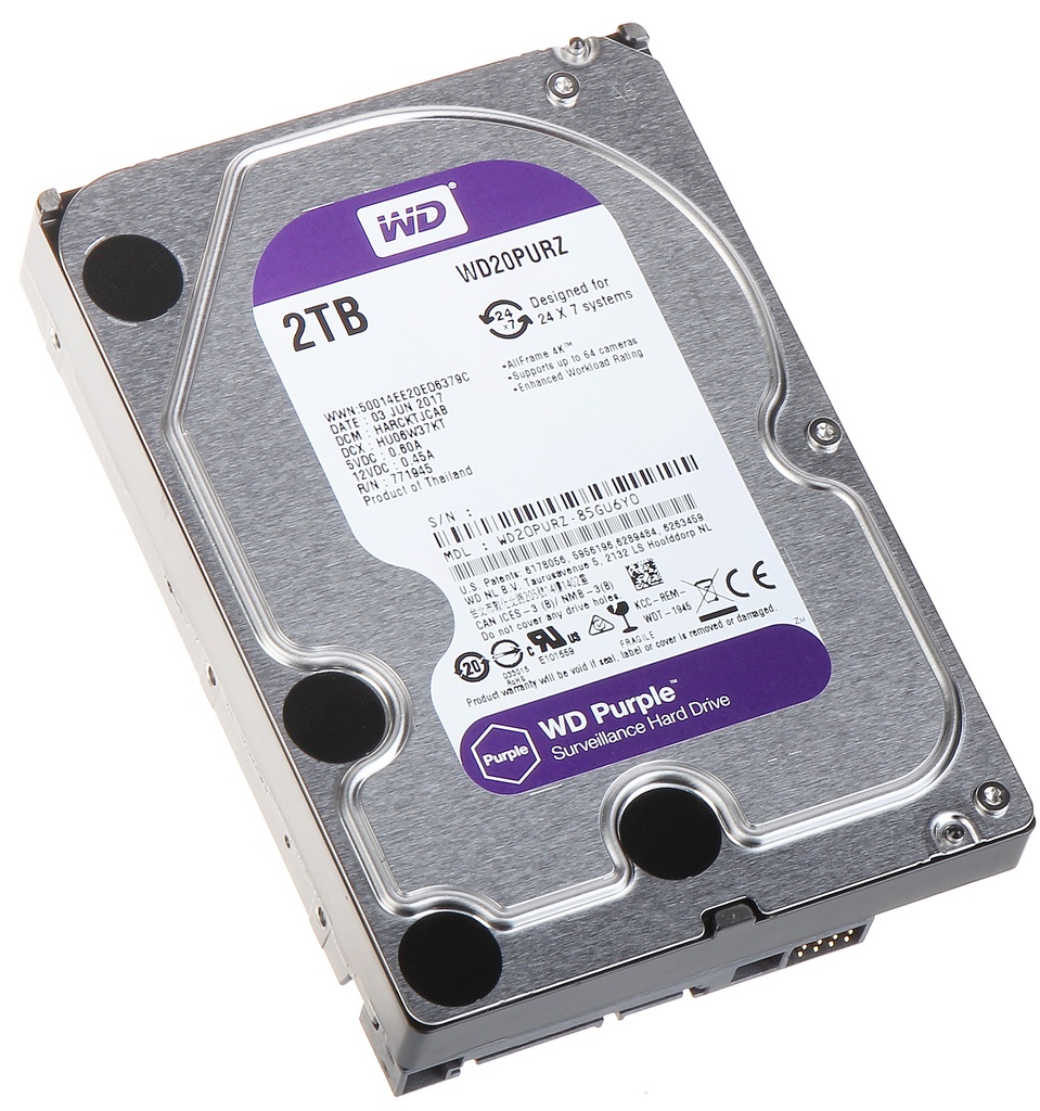 HDD Western Digital Purple - WD22PURZ - 2TB - 3.5&quot;