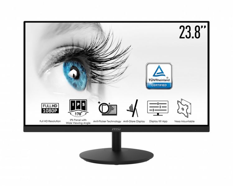 Monitor MSI Pro 24"-HDMI VGA- IPS- Speaker - Anti BlueLight