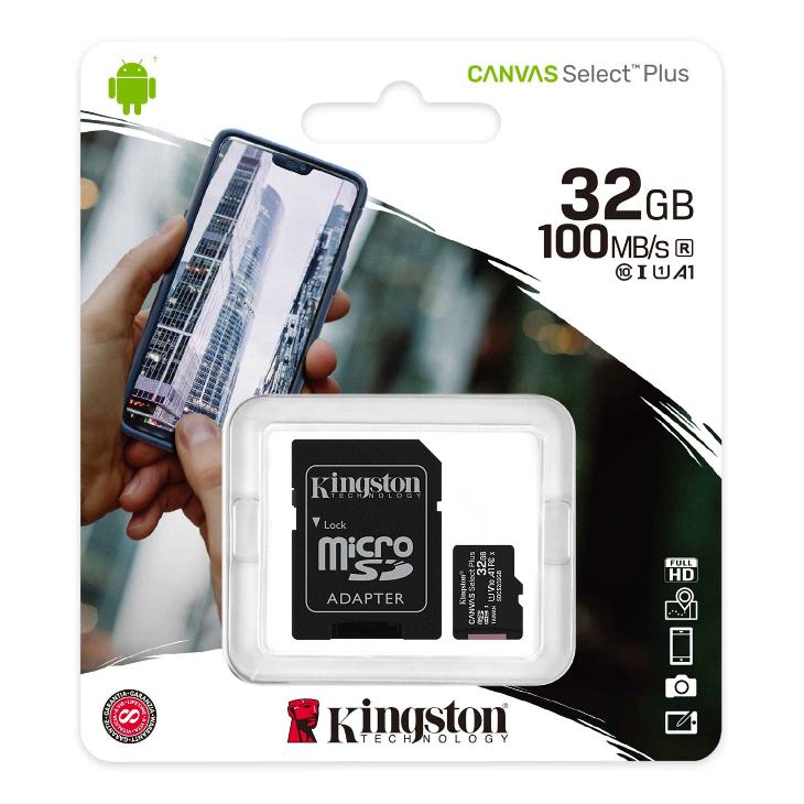 Kingston Micro SD - SDCS2/32GB - 32GB - adapter incl.