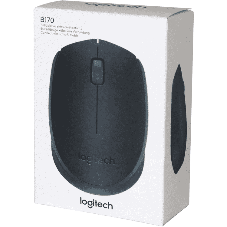 [910-004798] Logitech B170 Wireless Mouse - Wireless - Black