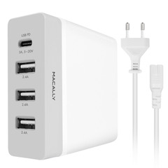 72W 4 port USB-C/USB-A wall charger - EU