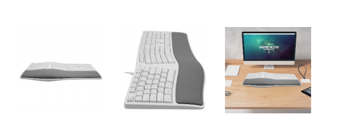 Ergonomic USB-keyboard for Mac - Azerty