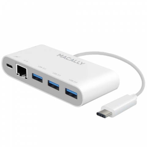 3.1 USB-C to 3 port USB A hub + USB-C + RJ45