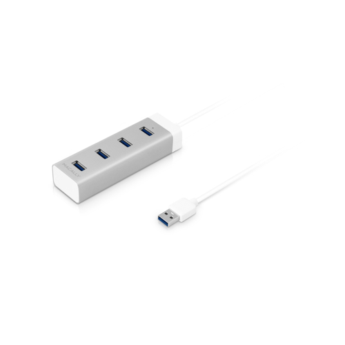 4 port USB 3.0 hub - Alu