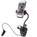 Car cup holder mount with USB charger - iPhone/smartphone