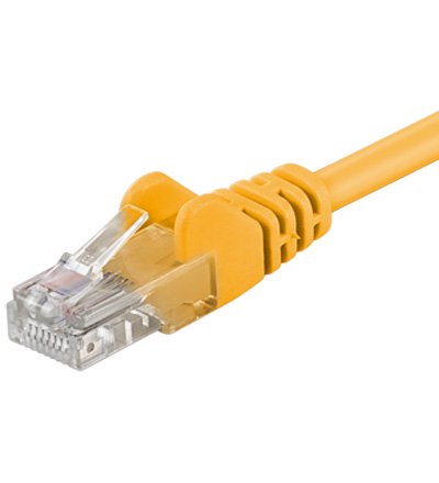 Networking Cable UTP Cat 5e - 1 m - Bulk - Yellow