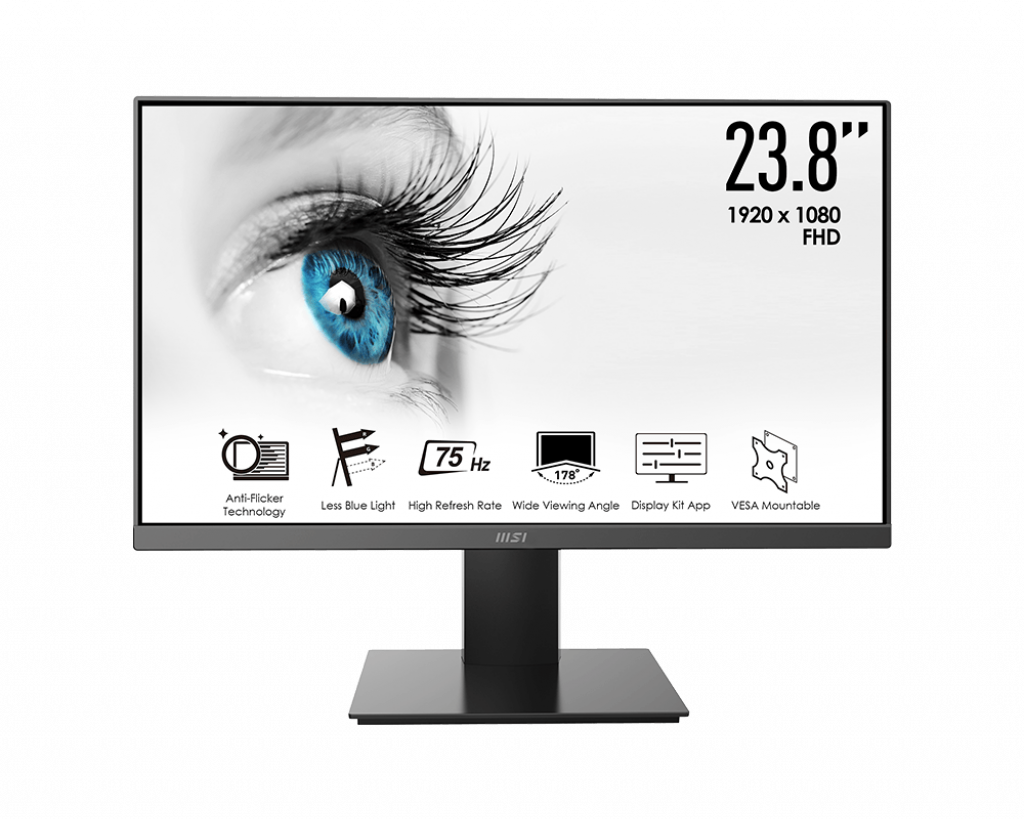 Monitor MSI Pro 24"-HDMI VGA- MSI Eye Care - Anti BlueLight